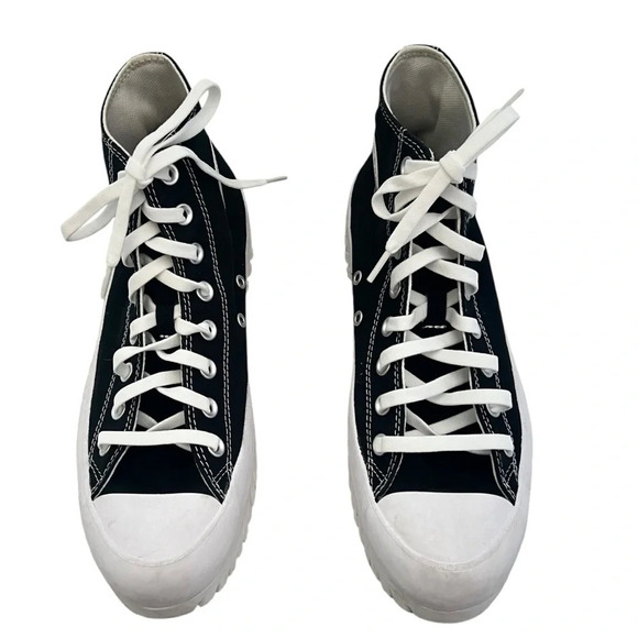 Converse Chuck Taylor All Star Mens 8.5 Womens 10.5 Black White Egret Lugged 2.0 - Picture 2 of 8